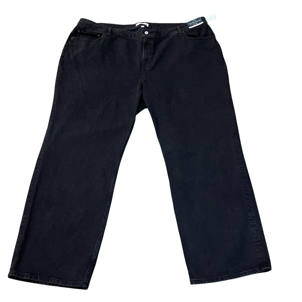 Abercrombie And Fitch The 90s Relaxed Jean High Rise Size 37/24 Black Curve Love